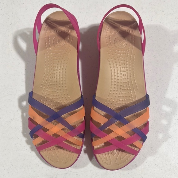 Crocs Jelly Colorful Strappy Sandals Size 8 Women’s - Picture 2 of 12